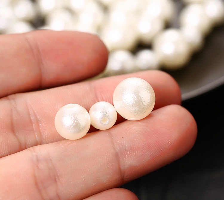 ABS imitation pearl frosted wrinkle bead DIY accessories clothing hair accessories decorative accessories a catty outfit